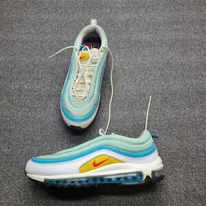 Nike Air Max 97 SE Sun Club Mens 8 Sail Arctic Orange DQ7644-100 Good Condition